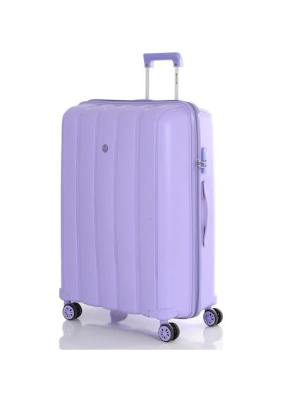 Mçs 3lü Set Kırılmaz Silikon Seyahat Valizi Bavulu V305 Lila