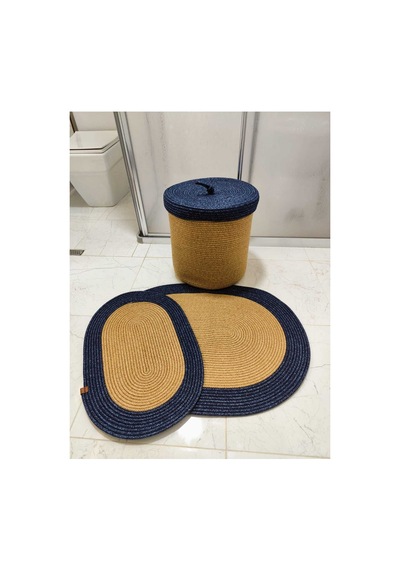 Jüt Hasır 3 Lü Banyo Paspas Takımı Bohem Tarzı Banyo Takımı Paspas:50x80/ 40x60 /sepet/25x25 Hasır Kırçılmavi Hasır Kırçılmavi Jüt Hasır 3 Lü Banyo Paspas Takımı Bohem Tarzı Banyo Takımı Paspas:50x80/ 40x60 /sepet/25x25 Hasır Kırçılmavi Hasır Kırçılmavi