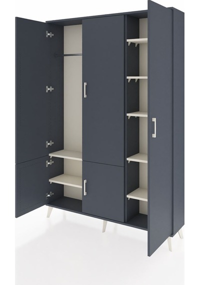 Arges Dolap 7 Raflı 5 Kapaklı Tek Askılı 132x30x195 Antrasit-antrasit/aytaşı Antrasıt/aytası Arges Dolap 7 Raflı 5 Kapaklı Tek Askılı 132x30x195 Antrasit-antrasit/aytaşı Antrasıt/aytası