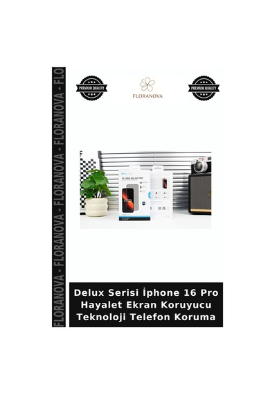 Delux Serisi İphone 16 Pro Hayalet Ekran Koruyucu Teknoloji Telefon Koruma