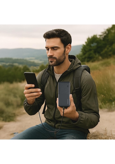 Polosmart Pbs132 Led Göstergeli 2 Usb 1 Pd Çıkışlı Taşınabilir Şarj Cihazı Powerbank Antrasit Antrasit