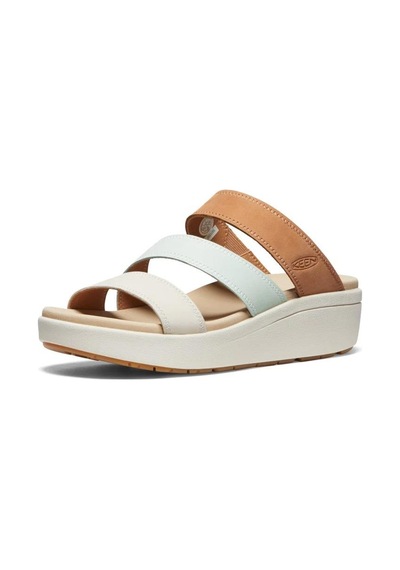 Keen 1027269 Ellecity Slide Natural Leather/clearly Aqua Kadın Terlik 001
