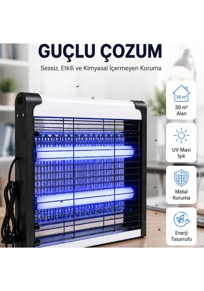 Kimyasal İçermeyen Uv Işıklı Elektrikli Sinek Ve Böcek Öldürücü