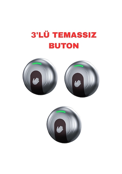 Sr-705 Temassız Kapı Açma Butonu Sıva Üstü Kızılötesi Sensörlü Çıkış Butonu 12-24v Dc 3 Adet