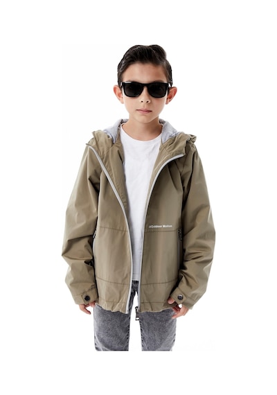 Benitto Kids Erkek Çocuk Kapüşonlu Mevsimlik Yağmurluk 51366 Kahve