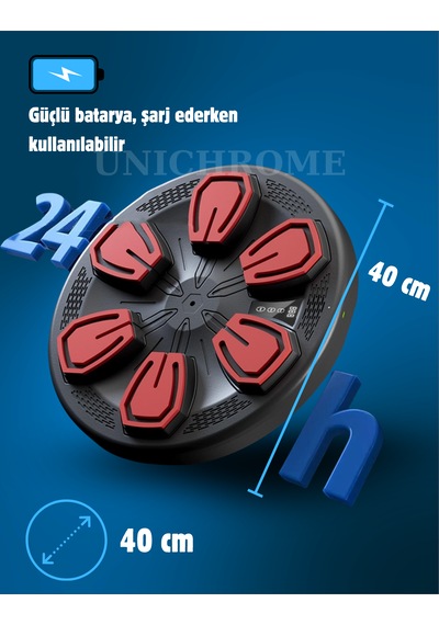 Müzik Boks Makinesi Akıllı Bluetooth Boks Ekipmanları Boks Meraklıları İçin, Otomatik Sayma Çok Renkli