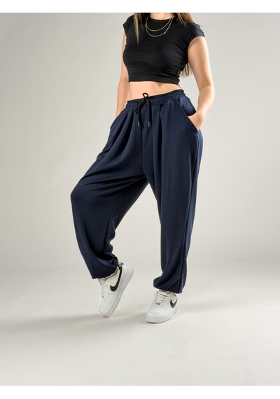 Cocopelli Pileli Lacivert Kadın Jogger Pantolon Coc2850 Lacivert
