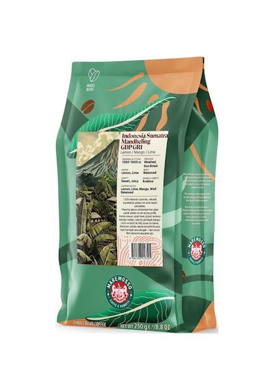 Indonesia Sumatra Mandheling Gdp Gr1 Yöresel Filtre Kahve 250 Gr. Çekirdek Kahve