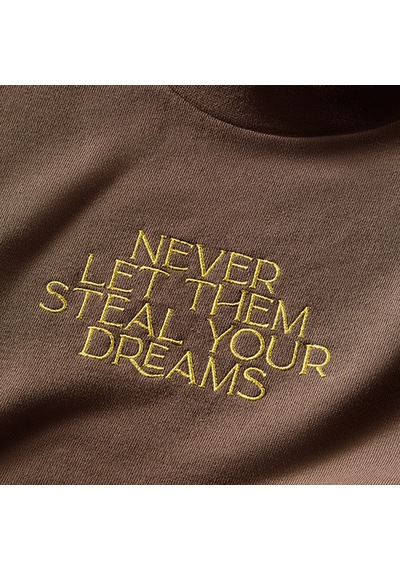 Converse X Wonka French Terry Crew Unisex Kahverengi Sweatshirt