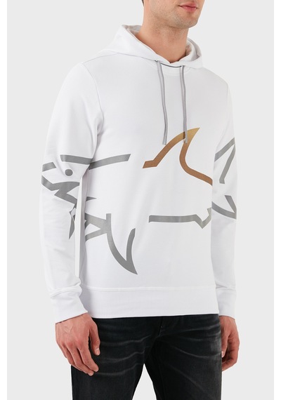 Paul & Shark Erkek Sweat 24411882 010 Beyaz Beyaz