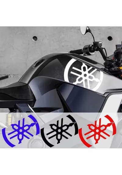 Yamaha Logo Sticker Stiker Seti 2 Adet Reflektif Xmax-nmax Mavi Renk Mavi