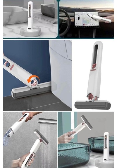 Lexroo Portatif Sıkma Paspas Mini Temizleme El Tipi Mutfak Banyo Pencere Araba Sünger Pratik Çok Renkli