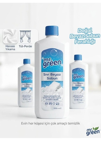 Mr.green Beyaz Sıvı Sabun 1litre 1 Adet