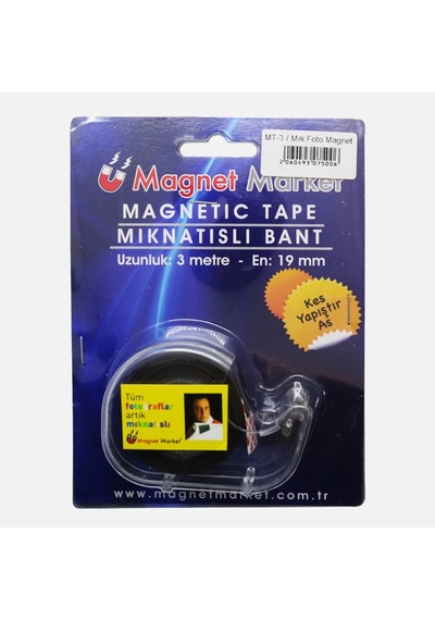 Magnet Mıknatıslı Bant Arkası Yapışkanlı