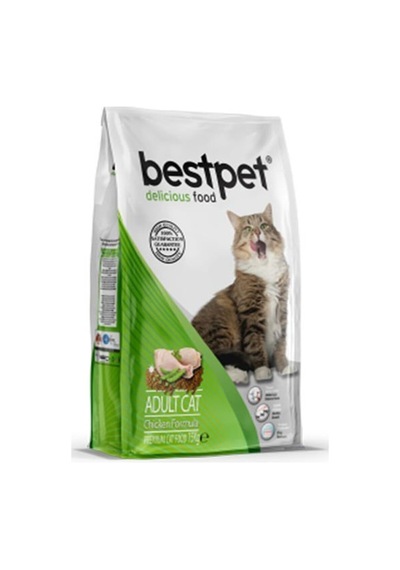 Bestpet Tavuk Etli ve Pirinçli Yetişkin Kedi Maması 15 KG