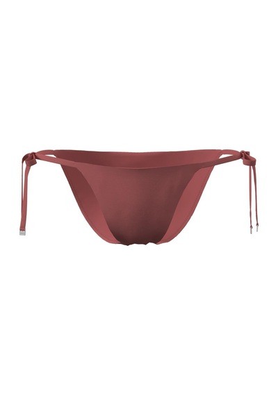 Calvin Klein Kadın Dusty Cedar İp Yan Bağlama Bikini Altı-13332 Kırmızı