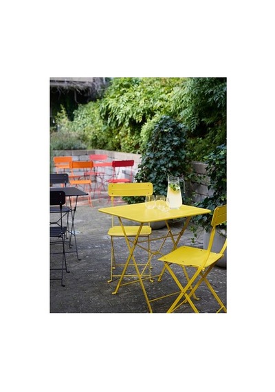 Ikea Sundsö Katlanabilir Masa, Parlak Sarı, 65x65 Cm