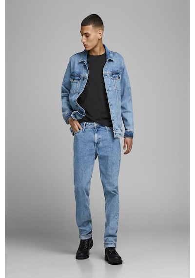 Jack & Jones Jack Jones Erkek Bisiklet Yaka Tişört 12156101 Siyah