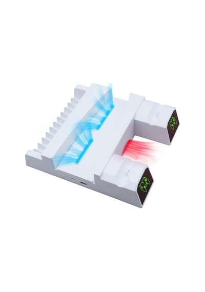 Iv-p5235 Multifonksiyonel Ps5 Disk/ps5 Dijital Uyumlu Led Göstergeli Şarj Stand Soğutucu Fan