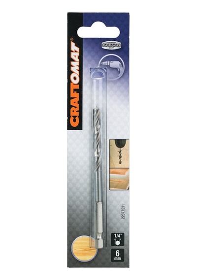 Craftomat Yılan Ahşap Matkap Ucu 6 Mm 1/4hex