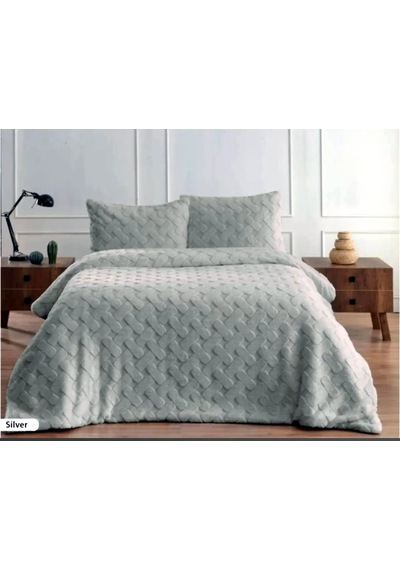 Merinos Diamond Kürk Comforter Set Çiftkiş Yorganseti-pietra Gri Gri