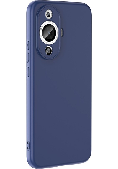 Noktaks - Huawei Uyumlu Huawei Nova 12s - Kılıf İçi Kadife Koruyucu Mara Lansman Kapak - Lacivert T35192 Lacivert