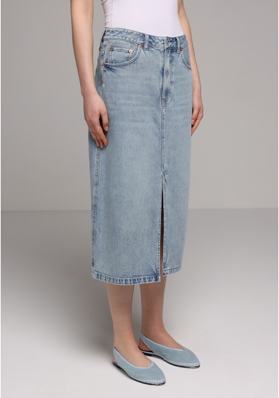 Colin's Colins Regular Fit Düz Fermuarlı Kadın Light İndigo Denim Etek Cl1081417 Q1.v1 Dn45065 Mavi Colin's Colins Regular Fit Düz Fermuarlı Kadın Light İndigo Denim Etek Cl1081417 Q1.v1 Dn45065 Mavi