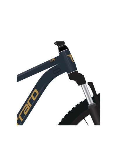 Carraro Crx 724 Dağ Bisikleti Parıltılı Lacivert-bronz 24v S/36cm Siyah