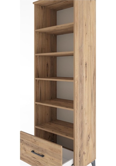 Hyperion Dolap 5 Raflı Tek Çekmeceli 60x44x195 Çam-çam Atlas Çam