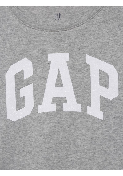 Gap 460525008 V-hs Ss Value Logo Tee Kız Çocuk Tişört Gri