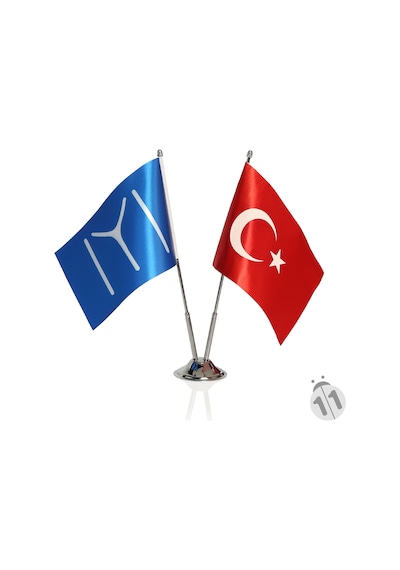 Kayı Boyu ve Türk Bayrağı İkili Masa Takımı
