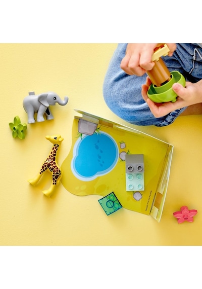 LEGO® DUPLO® Vahşi Afrika Hayvanları 10971 2+ Eğitici Oyuncak Yapım Seti - 10 Parça