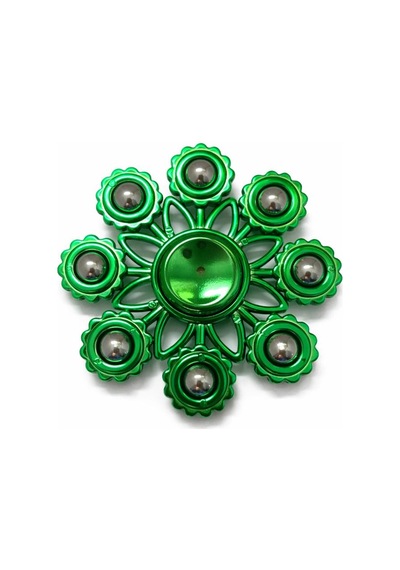 Metal Stres Çarkı Yeşil Fidget Spinner Dikkat Artırıcı & Rahatlatıcı Oyuncak