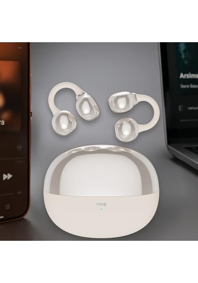 Mioji Air Buds 2 Kablosuz 5.4 Ios Android Windows Pc Ve Tüm Telefonlar İle Uyumlu Bluetooth Kulaklık - Beyaz