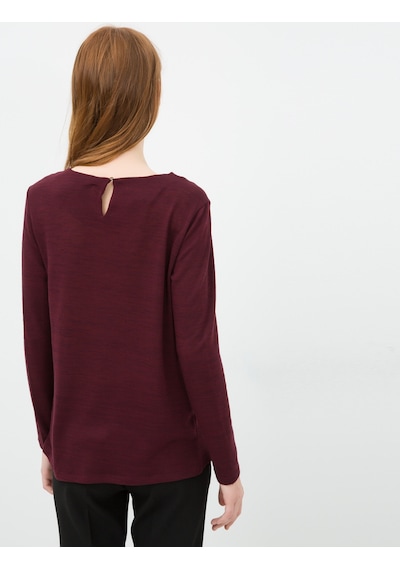 Koton Color Block Jumper Şarap 6kak12089ck Kırmızı