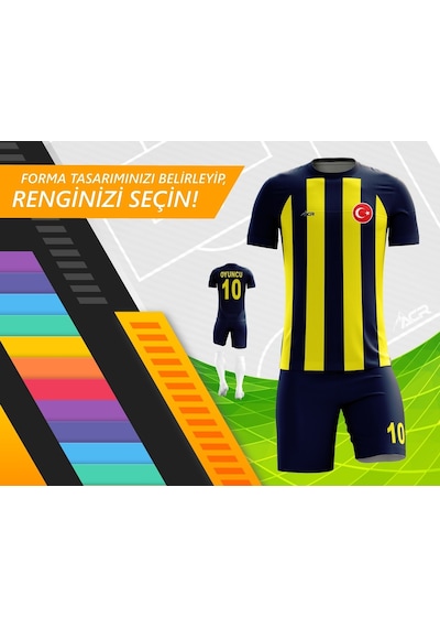 Acr Giyim Kişiye Özel Futbol Forması - Dizayn : Çizgili