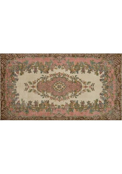 Vintage Eskitme El Dokuma Halı 165 X 267 Cm 9167