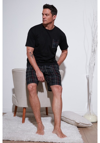 Buratti Erkek Pijama Takımı 6572020 Siyah Siyah