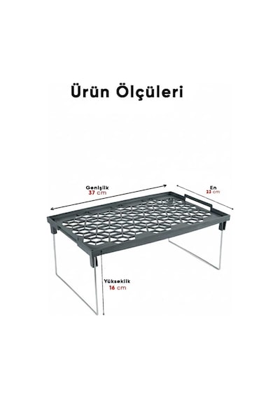 2 Adet Metal Ayaklı Dolap İçi Raf Düzenleyici- Fenomen Diktörgen Raf Oraganizer-37x23 Plastik Beyaz Diğer
