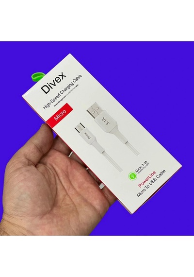 Divex 3.1a Micro Usb Hızlı Şarj Data Kablosu 1 Metre Dc-110
