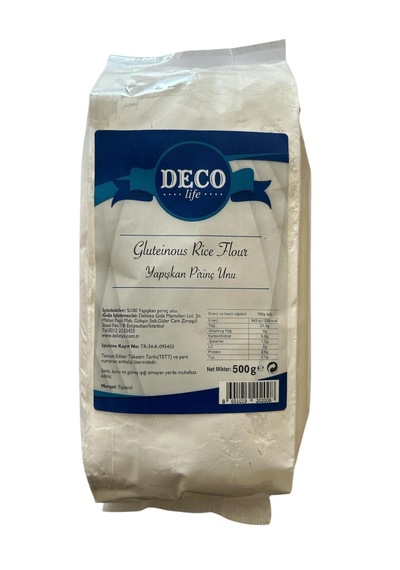 Yapışkan Pirinç Unu 500 Gr, Gluteinous Rice Flour, Menşei Tayland
