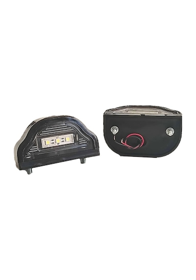 2 Adet Tır Kamyon Dorse Plaka Lambası Kobra Black 12-24 Volt