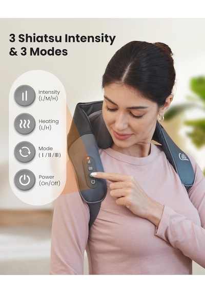 Cılı Isıtmalı Kablosuz Boyun Masajı, 4d Shiatsu Boyun Omuz Masajı Derin Doku Boyun Sırt Masajı Yastığı, Daha Geniş Masaj Başlığı Ve Daha Fazla Isıtma Alanı, Baba Anneye Hediye Cılı Isıtmalı Kablosuz Boyun Masajı, 4d Shiatsu Boyun Omuz Masajı Derin Doku Boyun Sırt Masajı Yastığı, Daha Geniş Masaj Başlığı Ve Daha Fazla Isıtma Alanı, Baba Anneye Hediye