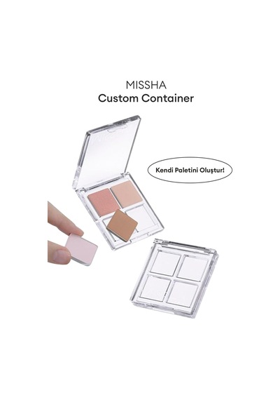 Kişiselleştirilebilir 4'lü Boş Far Paleti Custom Palette Container Diğer