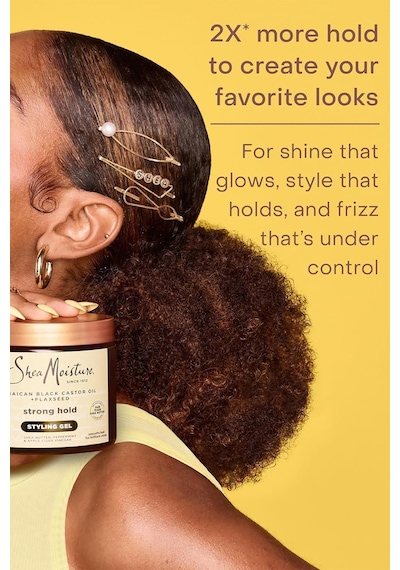 Shea Moisture Jamaican Black Castor Oil Güçlü Tutuş Sağlayan Şekillendirici Saç Jeli 425gr