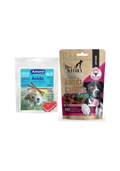 Avida Tahılsız 12li Kuzu Etli Sticks, Lamb-cubes Köpek Ödülü