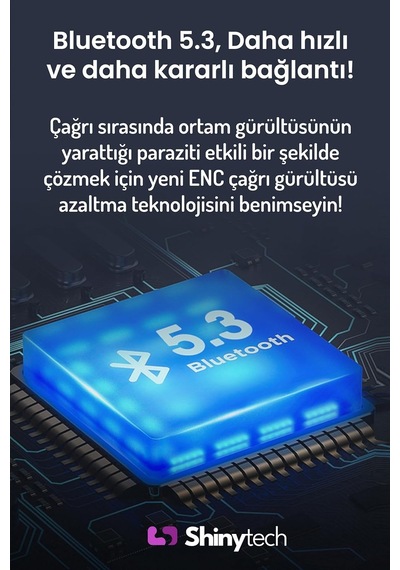 Tr St70 Aktif Gürültü Engelleyici Anc Kablosuz Bluetooth Kulaklık Beyaz Genel
