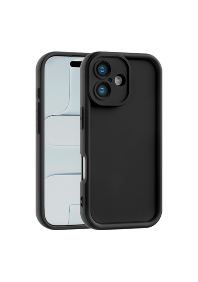 Apple iPhone 16 Uyumlu Kamera Çıkıntılı Mat Silikon Telefon Kılıfı Resimdeki