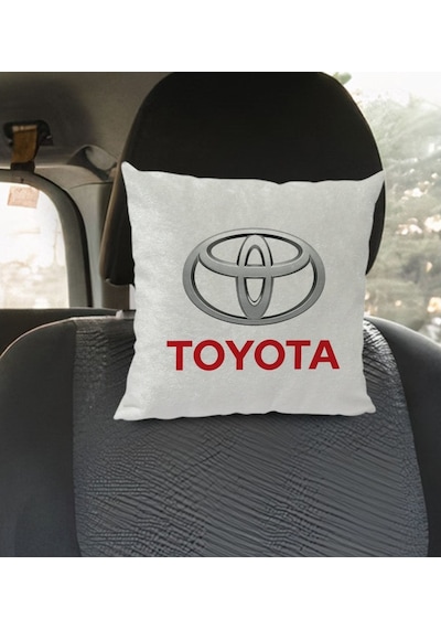 Bk Gift Toyota Tasarımlı Kare Araç Koltuk Yastığı-1