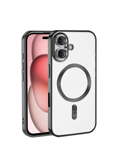 Newface - 981 - Apple iPhone Uyumlu 17 Kross Magneticsafe Kapak - Csmo-tex - - Siyah Sıyah